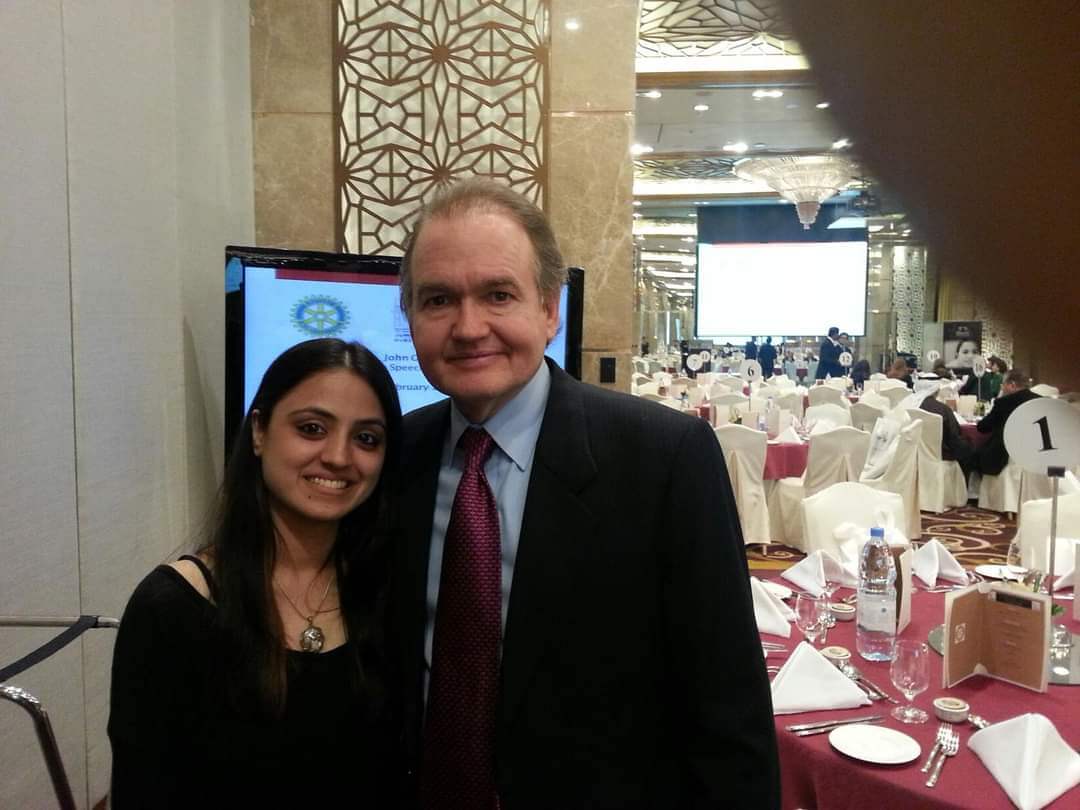 Sakshi with Dr John Gray