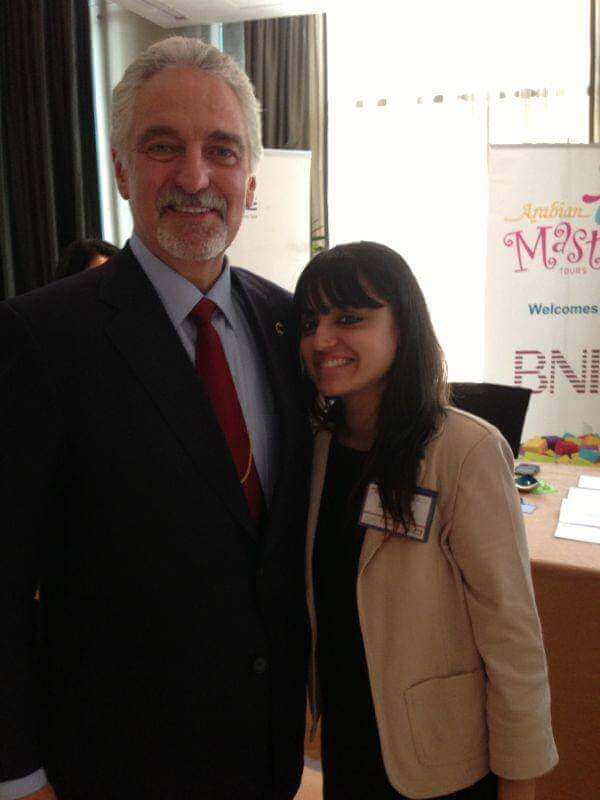 Sakshi with Ivan Misner