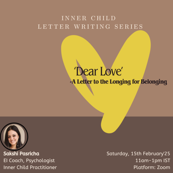 Dear Love: A Letter to the Longing for Belonging